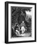 Napoleon at St Helena Dictating Memoirs to French Historian Emmanuel De Las Cases-null-Framed Giclee Print