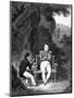 Napoleon at St Helena Dictating Memoirs to French Historian Emmanuel De Las Cases-null-Mounted Giclee Print