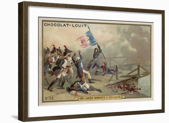 Napoleon at the Battle of the Bridge of Arcole-null-Framed Giclee Print