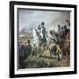 Napoleon at the Battle of Wagram, 19th Century-Horace Vernet-Framed Giclee Print