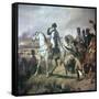 Napoleon at the Battle of Wagram, 19th Century-Horace Vernet-Framed Stretched Canvas