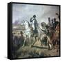 Napoleon at the Battle of Wagram, 19th Century-Horace Vernet-Framed Stretched Canvas