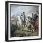 Napoleon at the Battle of Wagram, 19th Century-Horace Vernet-Framed Giclee Print