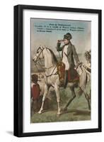 Napoleon at the Battle of Wagram, C.1910S-null-Framed Giclee Print