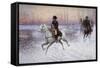 Napoleon at the Head of a Troop of Cavalry-Jan Chelminski-Framed Stretched Canvas