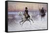 Napoleon at the Head of a Troop of Cavalry-Jan Chelminski-Framed Stretched Canvas