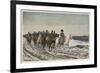 Napoleon at the Head of His Staff During the Campaign of France-Meissonier-Framed Premium Giclee Print