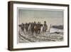 Napoleon at the Head of His Staff During the Campaign of France-Meissonier-Framed Art Print