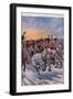 Napoleon at the Retreat from Moscow AD 1812-Stanley L. Wood-Framed Giclee Print