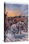 Napoleon at the Retreat from Moscow AD 1812-Stanley L. Wood-Stretched Canvas