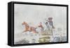 Napoleon at the Retreat from Russia in 1812, C.1812-13-null-Framed Stretched Canvas