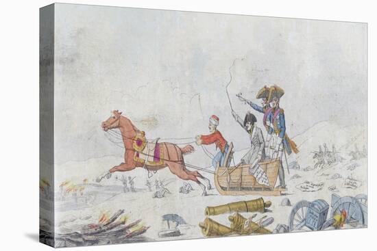 Napoleon at the Retreat from Russia in 1812, C.1812-13-null-Stretched Canvas