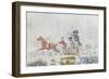 Napoleon at the Retreat from Russia in 1812, C.1812-13-null-Framed Giclee Print