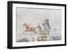 Napoleon at the Retreat from Russia in 1812, C.1812-13-null-Framed Giclee Print