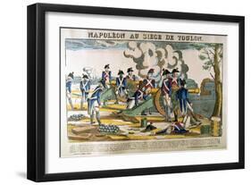 Napoleon at the Siege of Toulon, 1793-Francois Georgin-Framed Giclee Print