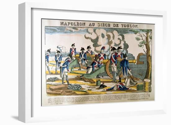 Napoleon at the Siege of Toulon, 1793-Francois Georgin-Framed Giclee Print