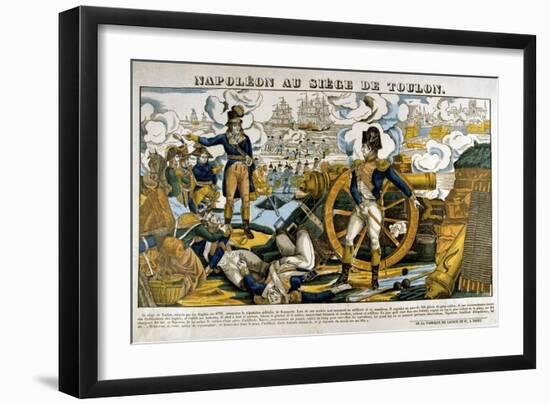 Napoleon at the Siege of Toulon, 1793-null-Framed Giclee Print