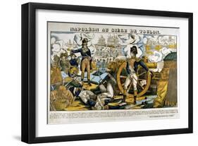 Napoleon at the Siege of Toulon, 1793-null-Framed Giclee Print