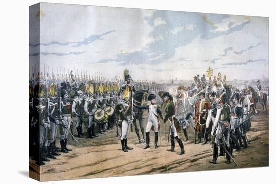 Napoleon at Tilsit, 1807-Lionel Noel Royer-Stretched Canvas