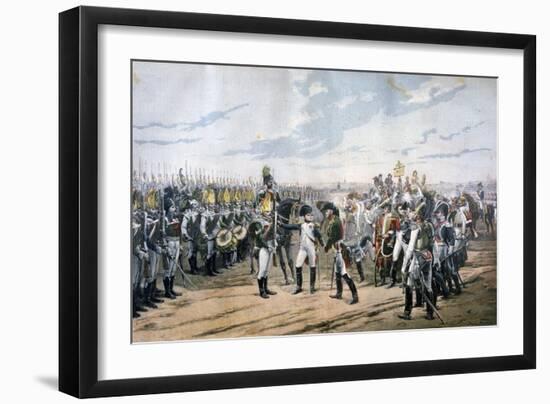 Napoleon at Tilsit, 1807-Lionel Noel Royer-Framed Giclee Print