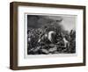 Napoleon at Waterloo, by Jean Pierre Marie Jazet (1788-1871), C.1870 (Mezzotint)-Charles Auguste Steuben-Framed Giclee Print