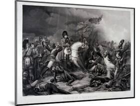 Napoleon at Waterloo, by Jean Pierre Marie Jazet (1788-1871), C.1870 (Mezzotint)-Charles Auguste Steuben-Mounted Giclee Print