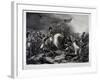 Napoleon at Waterloo, by Jean Pierre Marie Jazet (1788-1871), C.1870 (Mezzotint)-Charles Auguste Steuben-Framed Giclee Print