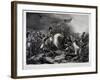 Napoleon at Waterloo, by Jean Pierre Marie Jazet (1788-1871), C.1870 (Mezzotint)-Charles Auguste Steuben-Framed Giclee Print