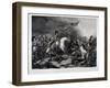 Napoleon at Waterloo, by Jean Pierre Marie Jazet (1788-1871), C.1870 (Mezzotint)-Charles Auguste Steuben-Framed Giclee Print