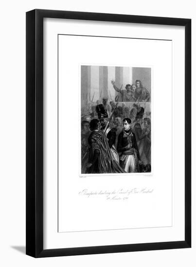 Napoleon Bonaparte (1721-181) Dissolving the Council of Five Hundred, 1845-S Freeman-Framed Giclee Print