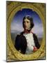 Napoleon Bonaparte (1769-1821) as Lieutenant Colonel of the 1st Battalion of Corsica, 1834-Felix Philippoteaux-Mounted Premium Giclee Print