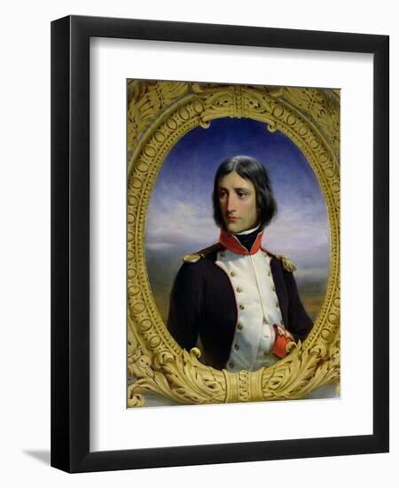 Napoleon Bonaparte (1769-1821) as Lieutenant Colonel of the 1st Battalion of Corsica, 1834-Felix Philippoteaux-Framed Giclee Print