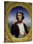 Napoleon Bonaparte (1769-1821) as Lieutenant Colonel of the 1st Battalion of Corsica, 1834-Felix Philippoteaux-Stretched Canvas