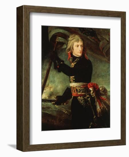 Napoleon Bonaparte 1769-1821 at the Pont d'Arcole-Antoine Jean Gros-Framed Giclee Print