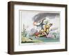 Napoleon Bonaparte (1769-1821) Disembarking Near Cannes on His Return from Elba in 1815-null-Framed Premium Giclee Print