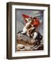 Napoleon Bonaparte, 1769-1821, Emperor of the French, Crossing the Alps-Jacques-Louis David-Framed Premium Giclee Print