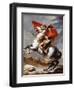 Napoleon Bonaparte, 1769-1821, Emperor of the French, Crossing the Alps-Jacques-Louis David-Framed Premium Giclee Print