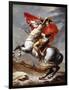 Napoleon Bonaparte, 1769-1821, Emperor of the French, Crossing the Alps-Jacques-Louis David-Framed Premium Giclee Print