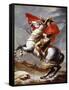 Napoleon Bonaparte, 1769-1821, Emperor of the French, Crossing the Alps-Jacques-Louis David-Framed Stretched Canvas