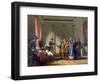 Napoleon Bonaparte (1769-1821) Giving a Pension of a Hundred Napoleons to the Pole-Jean-Charles Tardieu-Framed Giclee Print