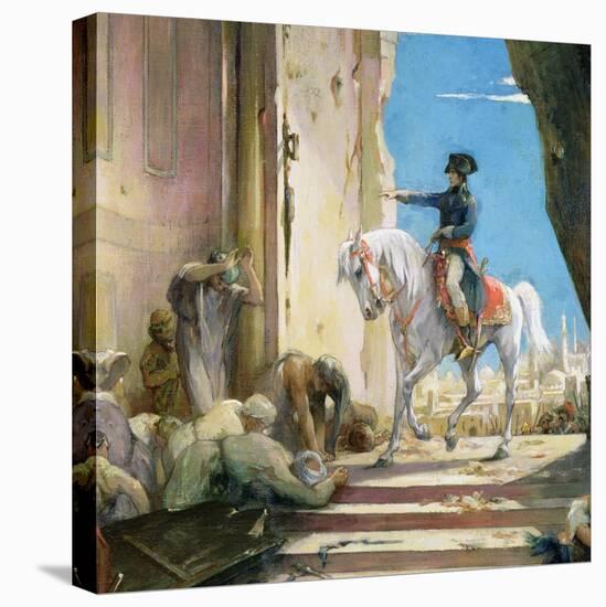 Napoleon Bonaparte (1769-1821) in the Grand Mosque at Cairo-Henri Levy-Stretched Canvas