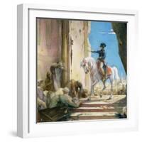 Napoleon Bonaparte (1769-1821) in the Grand Mosque at Cairo-Henri Levy-Framed Giclee Print