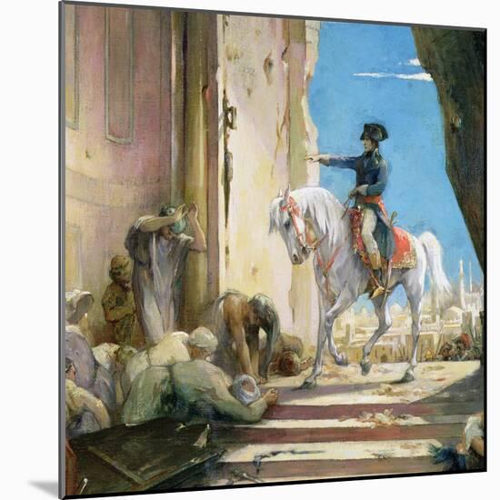 Napoleon Bonaparte (1769-1821) in the Grand Mosque at Cairo-Henri Levy-Mounted Giclee Print