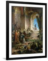 Napoleon Bonaparte (1769-1821) in the Grand Mosque at Cairo-Henri Levy-Framed Giclee Print