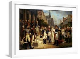 Napoleon Bonaparte (1769-1821) Receiving Queen Louisa of Prussia (1776-1810) at Tilsit-Nicolas Louis Francois Gosse-Framed Giclee Print