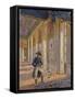 Napoleon Bonaparte Among the Ruins of the Tuileries Palace-null-Framed Stretched Canvas