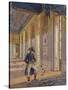 Napoleon Bonaparte Among the Ruins of the Tuileries Palace-null-Stretched Canvas