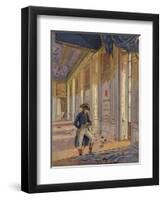 Napoleon Bonaparte Among the Ruins of the Tuileries Palace-null-Framed Premium Giclee Print