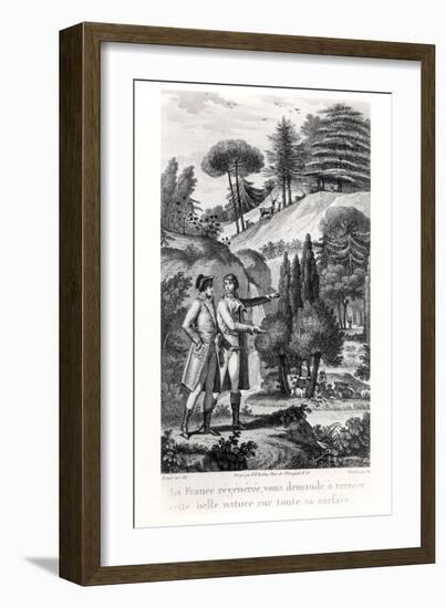 Napoleon Bonaparte and the Forest of France, 1801-Charles Monnet-Framed Giclee Print