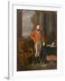 Napoleon Bonaparte as First Consul before a View of Antwerp-Jean-Baptiste Greuze-Framed Giclee Print